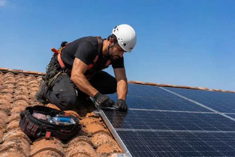 Maintenance et monitoring de panneaux solaires à Mazaugues